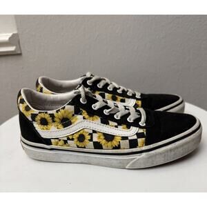 Vans Old Skool Low Sunflower‎ Kids Youth Size 3 VGUC